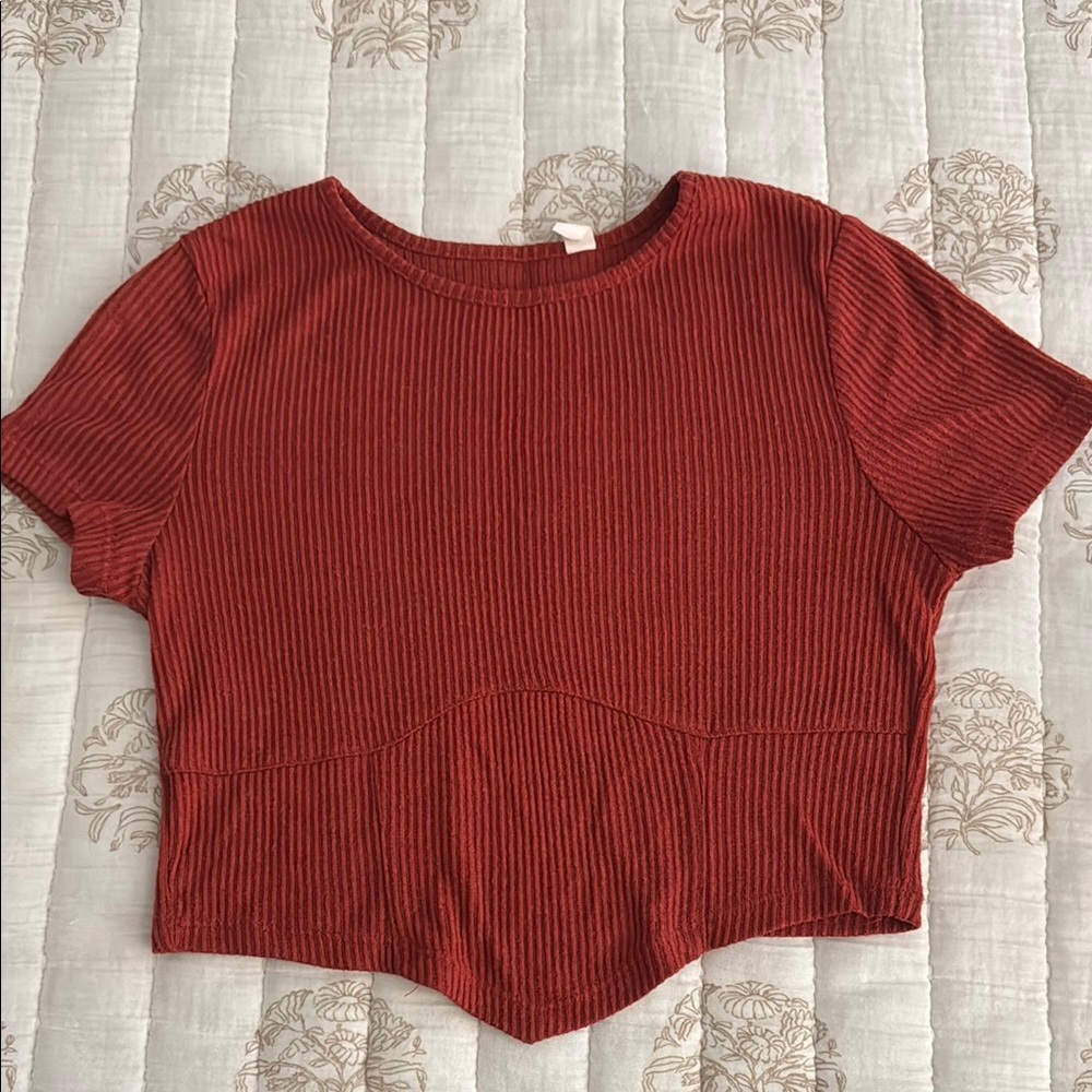 Women's Ribbed Knit Crop Top